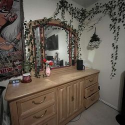 Large Dresser With Mirror 