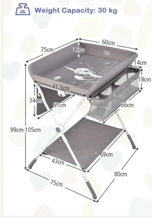 BABY JOY portable/foldable changing table
