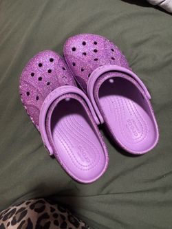 Purple crocs
