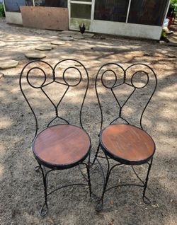 Pair of antique parlor chairs