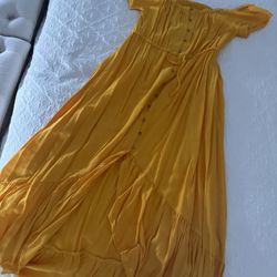 Yellow High-low Dress 