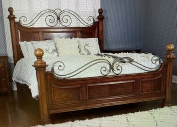 Vintage Thomasville Wrought Iron Bedroom Set
