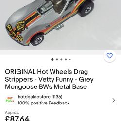 Original Hot Wheels, Diecast Car Details Are In The Picture