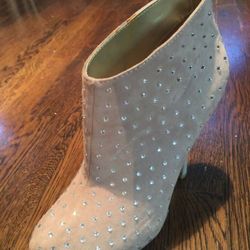 Pink rhinestone boots forever 21 size 6 1/2
