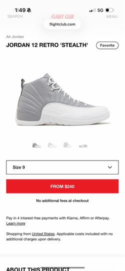 Jordan 12 stealth