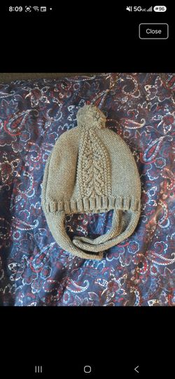 Baby Winter Beanie with Ear Flaps and Pom-Pom