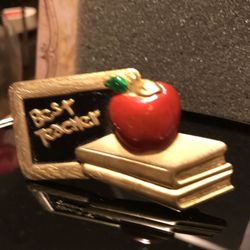 Cute!! Adorable!! Gold Teacher Pin!!!
