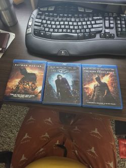 Dark Knight Nolan Trilogy.  3 BatMan Movies 