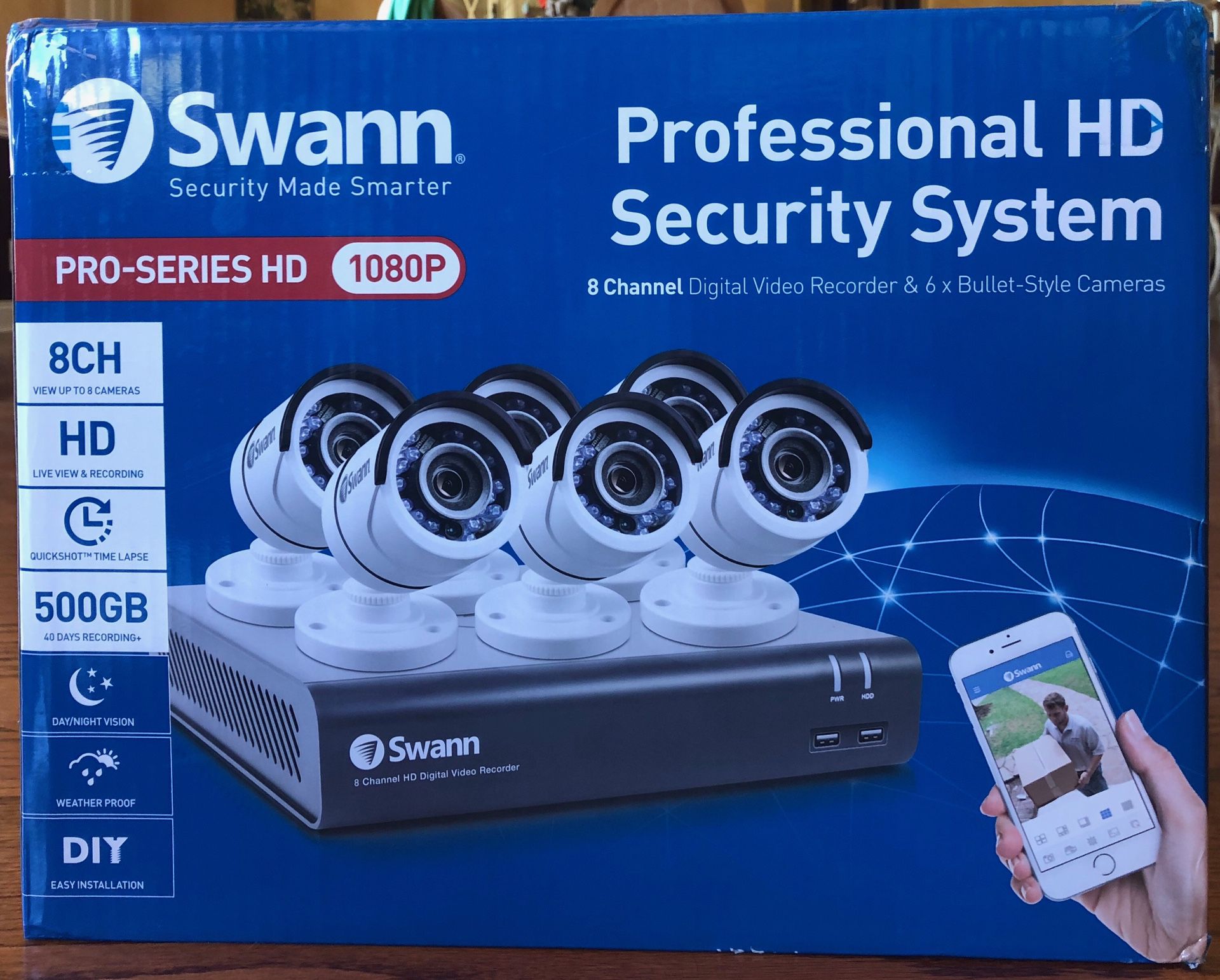 HD Swan Security Camera System BRAND NEW 8 cameras HD