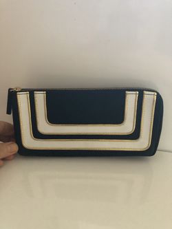 Black and white wallet