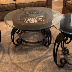 Coffee Table And End Tables 