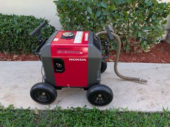 Honda EU3000iS Inverter Generator w/ Custom Cart, GenArmor Cover