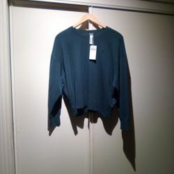 Polo Ralph Lauren Crop Cotton Long Sleeve T Shirt