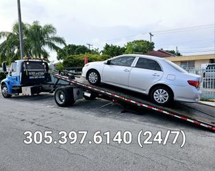 Flatbed Grúa Remolque Grua Trailer 