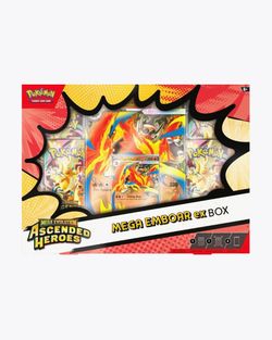 Pokémon Mega Evolution Ascended Heroes Mega Emboar ex Box