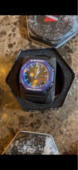 Black and purple Casio G-Shock GA2100