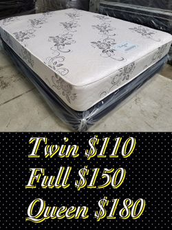 Mattress and boxspring blowout price on sale