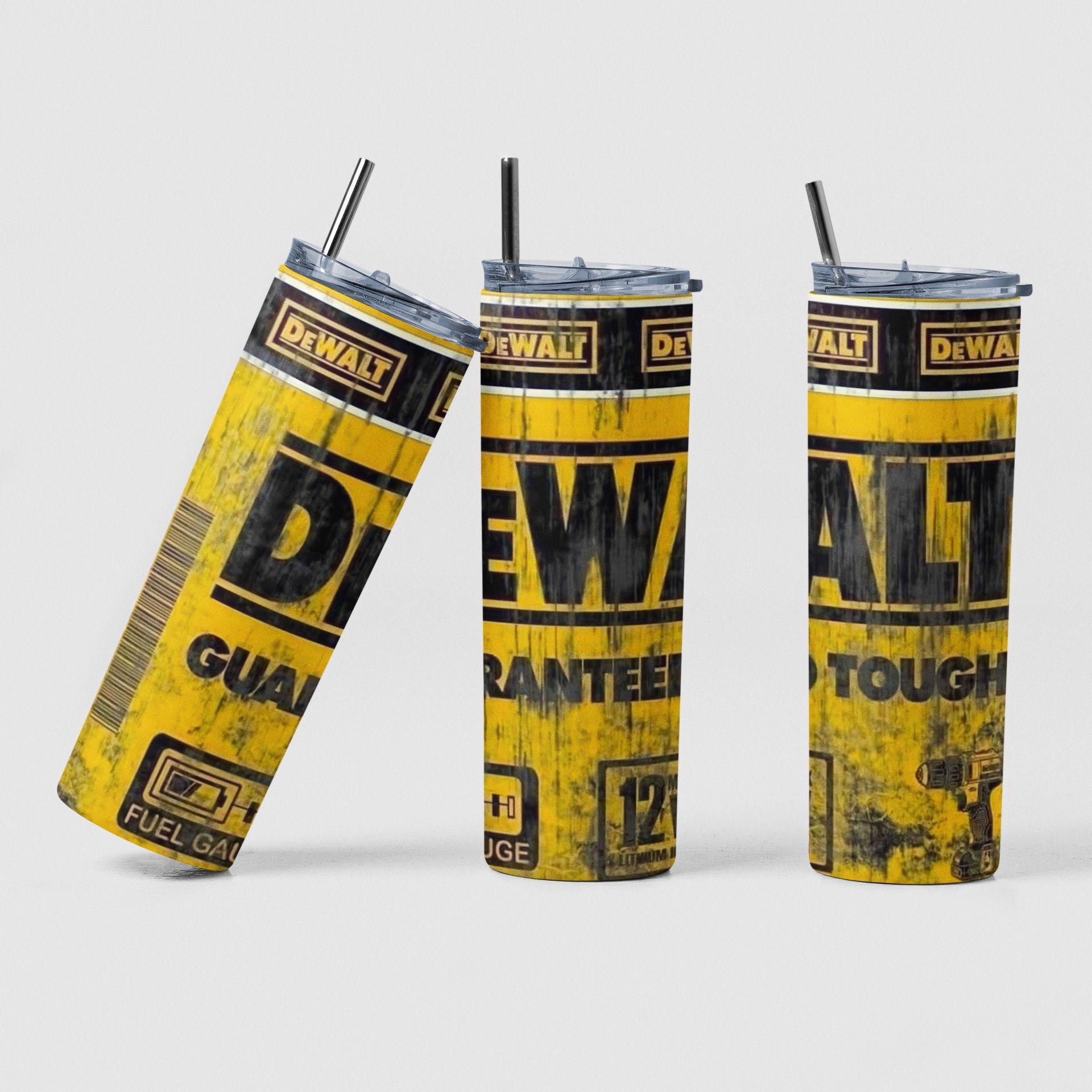 DeWALT Tools Guaranteed Tough Mechanic Cup Mug Tumbler 20oz