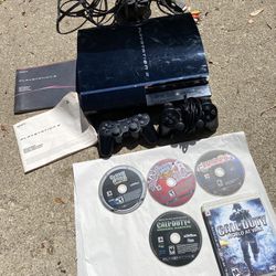 PS3 Collectors Bundle. Console And Games And Manuals
