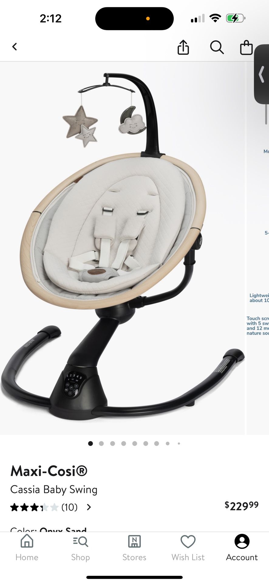 Maxi Cosi Baby Swing