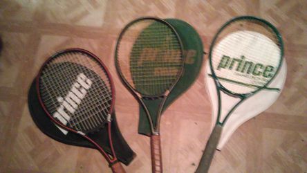 Prince Tennis rackets 10.00 obo