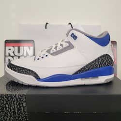 Air Jordan 3 Retro Racer Blue ✅️ Size 10 Men's 🆕️ DS, Brand New 🔸️100% Authentic Nike AJ 3🔥🔥🔥
