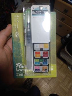 Watercolor painting set and watercolor paper