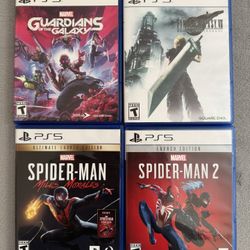 PS5 Games Bundle (Spider-Man/Final Fantasy/Guardians Of The Galaxy)