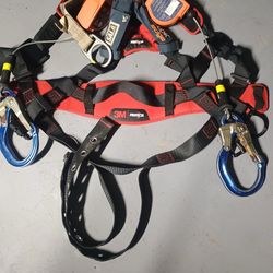 full-body safety harness, specifically a 3M Protecta construction-style model.