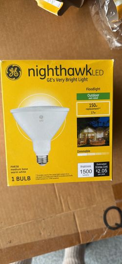 GE Nighthawk LED Floodlight Bulb 150W Replacement Dimmable