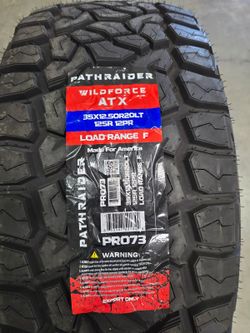 Brand New Tires (1) Pathraider Wildforce ATX All Terrain LRF 12 PLY (35x12.50R20LT) (Single) ($189)