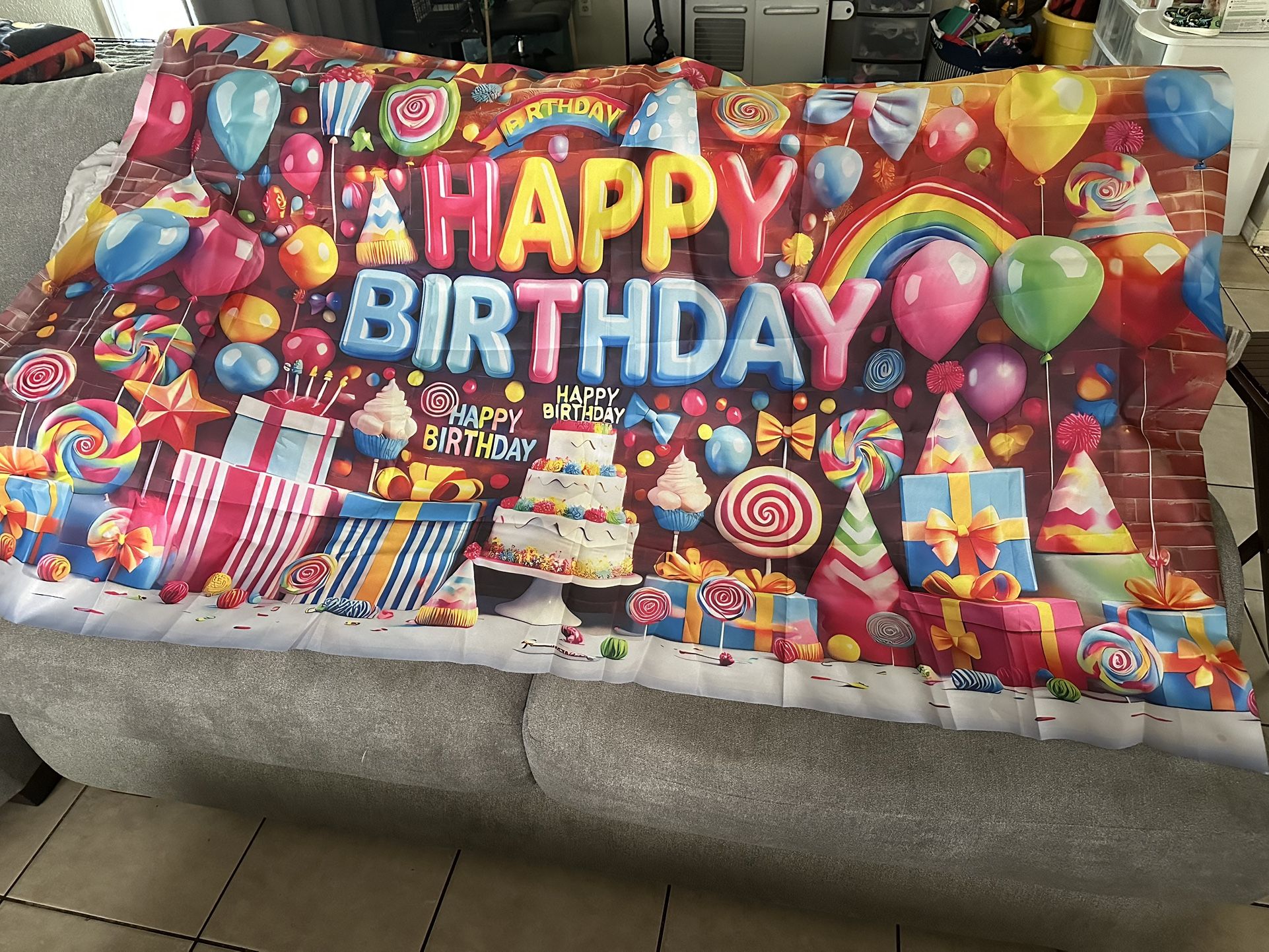 Happy Birthday Candy/Ice Cream Birthday Party Supplies