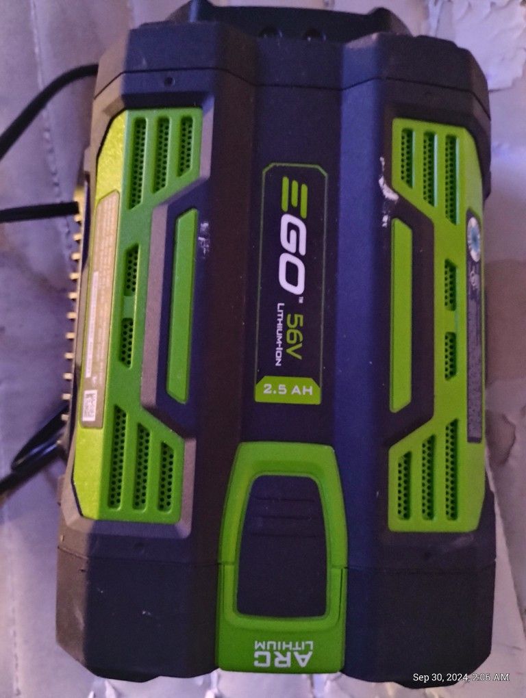 56 Volt EGO Lithium Ion Battery & Charger