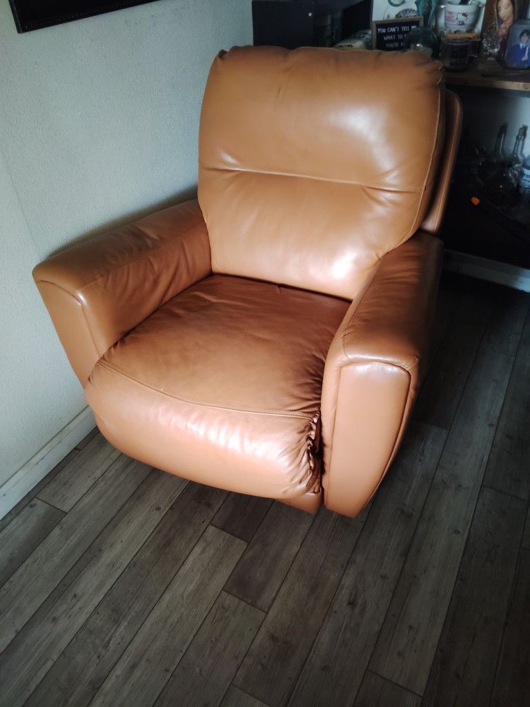 Leather Recliner Sofa