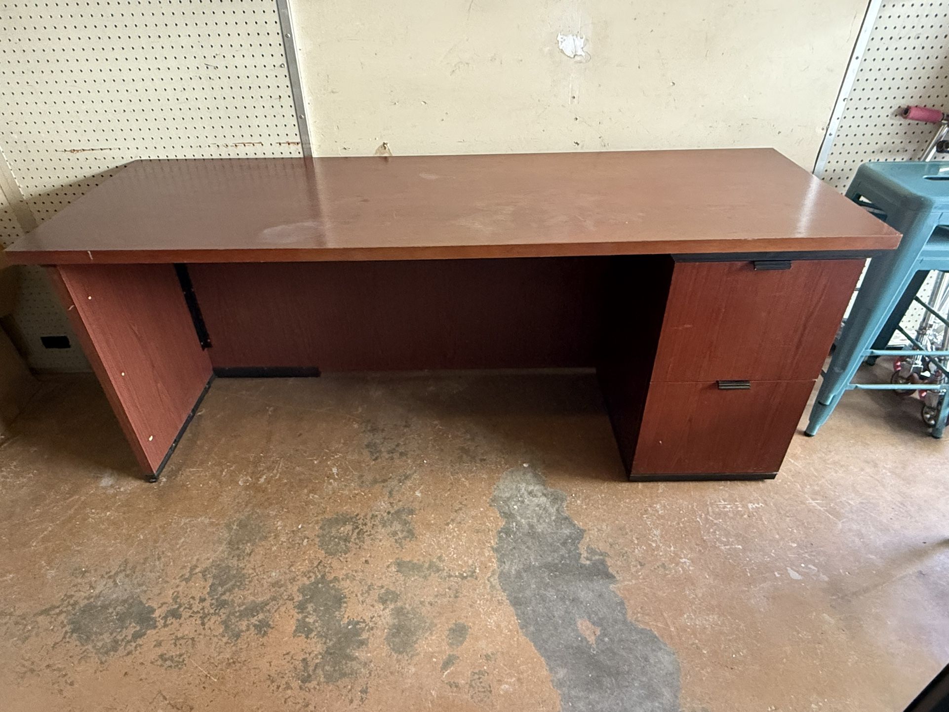 Wooden Desk w/ 2 Drawers