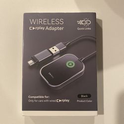 Wireless Apple CarPlay Adapter Converts Wired To Wireless CarPlay Dongle Plug And Play For Apple iPhone Honda Toyota Mazda Acura Nissan Lexus Hyundai 