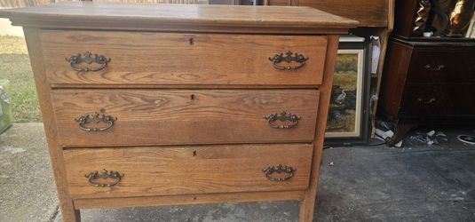 Antique Solid Oak Dresser