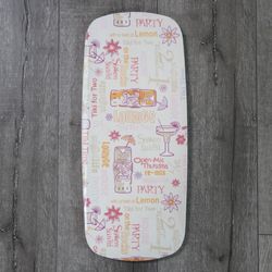 Tiki party plastic plate 19" x 7.5"