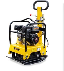 Stark USA 6.5 hp Reversible Plate Compactor, Gasoline, 196 cc, 4950 lbs of force, 26 x 15 inch plate, Concrete Tamping Machine