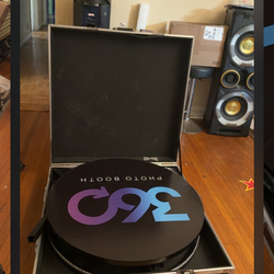 360 spinning photo machine. Only used one time