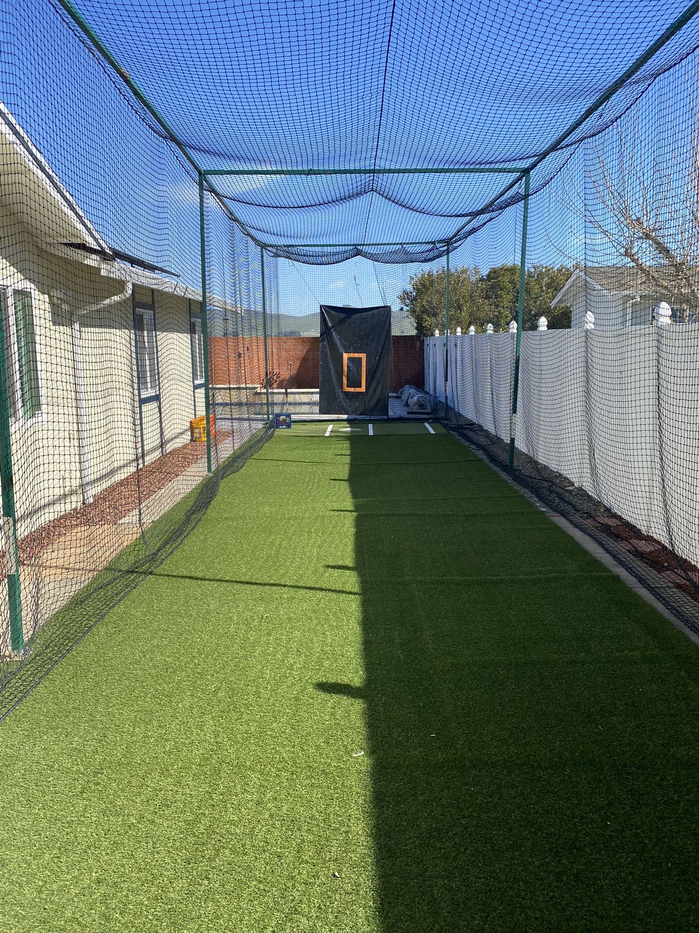 Pitching Machine And Batting Cage