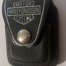 Zippo Lighter Case Belt Holder Harley Davidson 