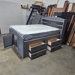 Full Captains Bed And Mattress 