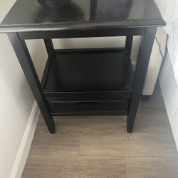 Pier 1 Anywhere Rubbed Black End Table