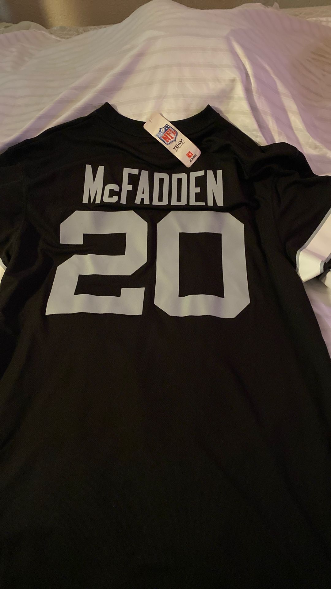 Raiders McFadden jersey new size extra large with tags