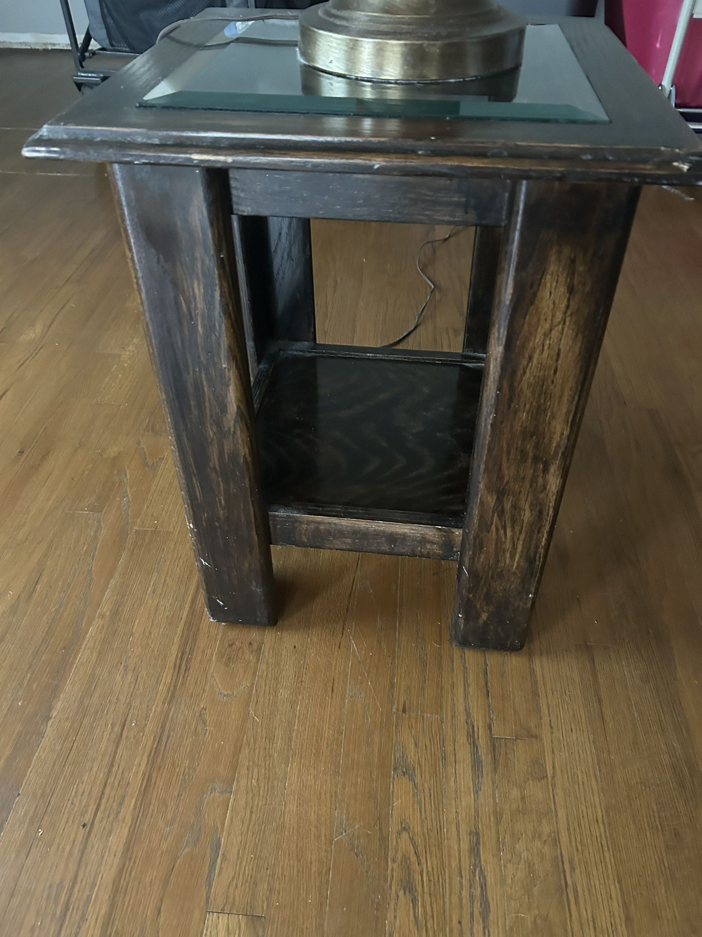 Wood Table End Table 