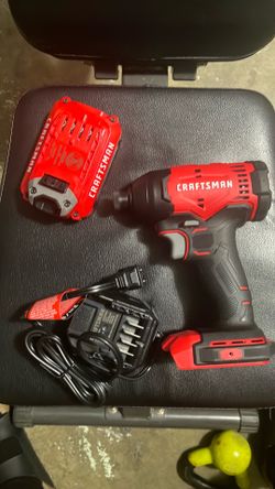 CRAFTSMAN Cordless 1/4 Impact Driver with 2 Ah Lithium Ion Battery, Charger