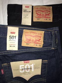 Levi’s 501s 505s 511s • Brand new
