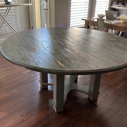 Distressed Round Table
