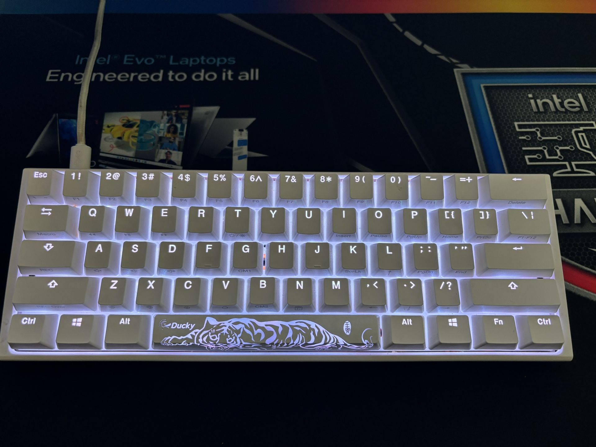 Ducky One 3 Mini mechanical keyboard in pure white
